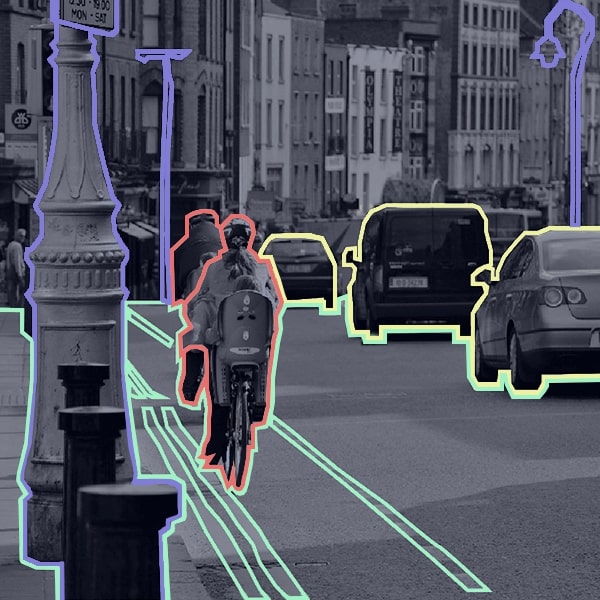 Polygon annotation, for labeling irregular shape objects, for Autonomous Vehicle applications