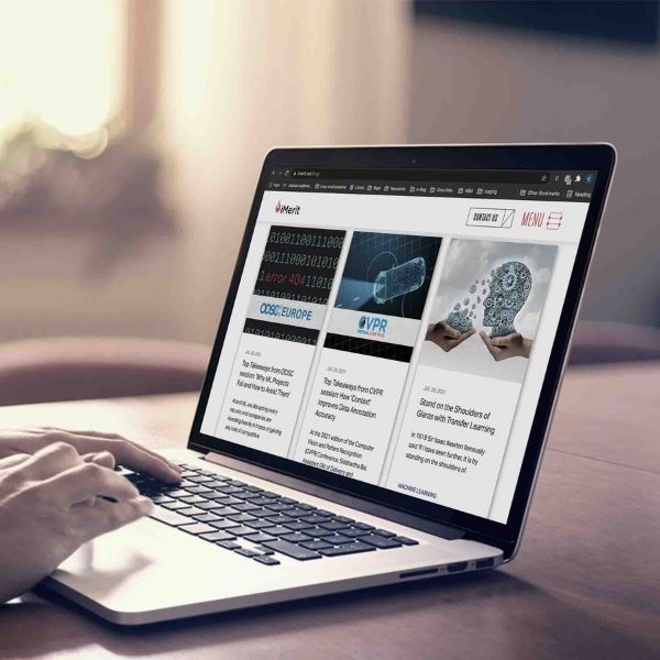 imerit blog page on a computer