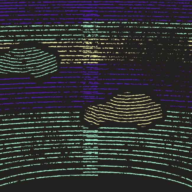 Lidar landmark annotation to determine the shape of different sized objects