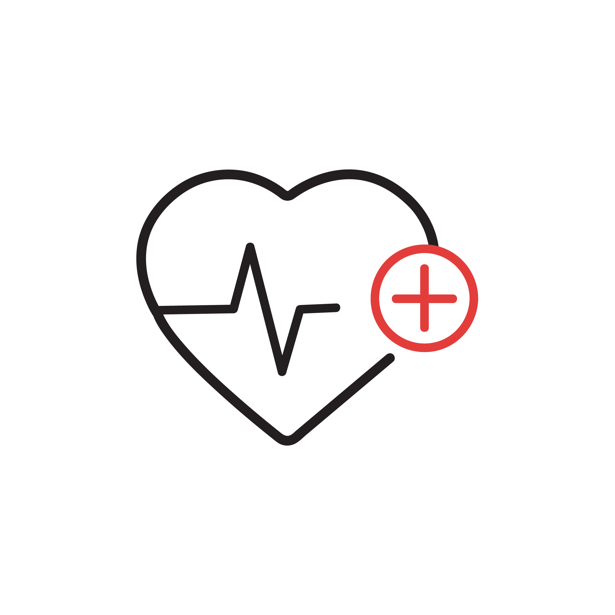 heart with beat icon