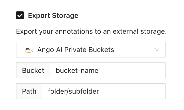 Export annotations