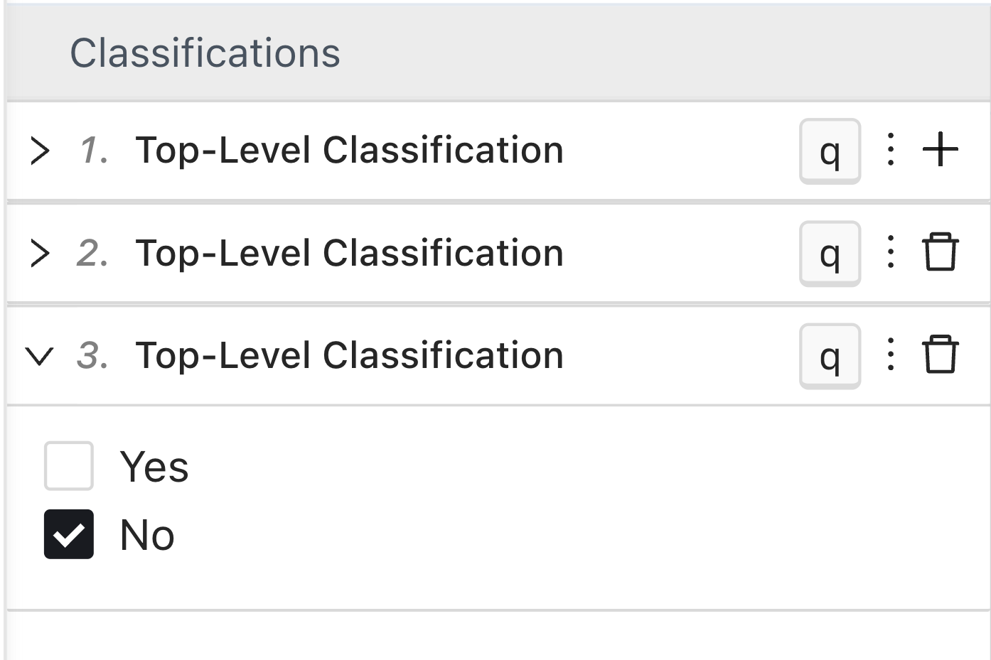 Classification example