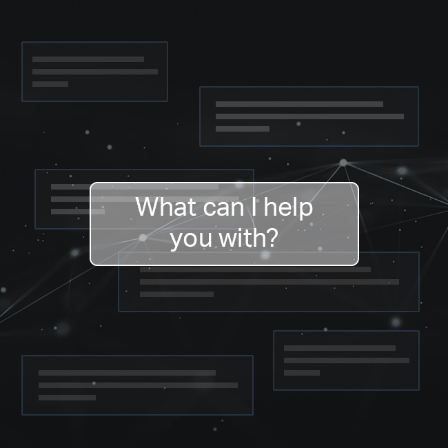 AI Chatbot smart digital customer service application concept.