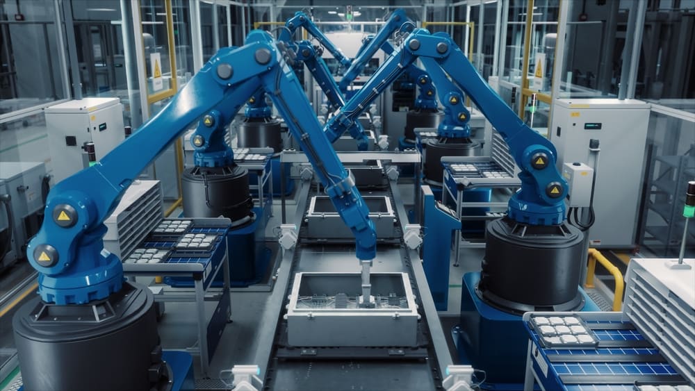 Blue Robotic Arms